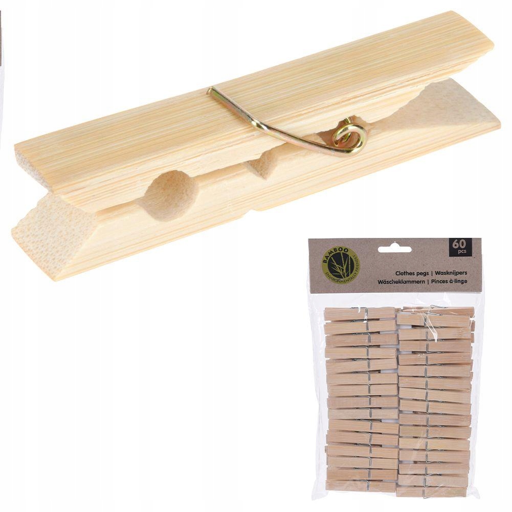 Dřevěné kolíčky na prádlo 60 ks.