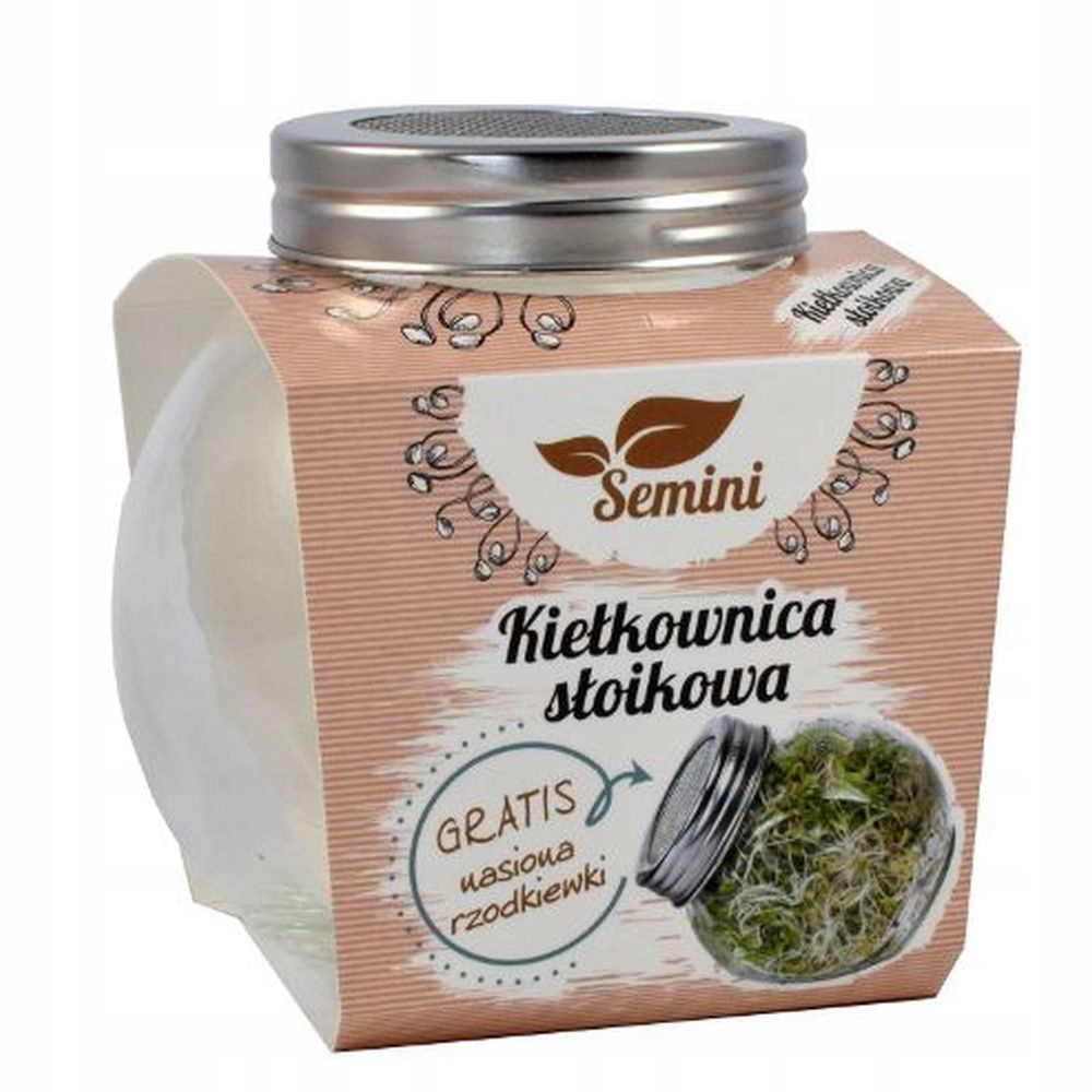 

Kiełkownica Słoikowa Kiełki Rzodkiewka 8g Semini