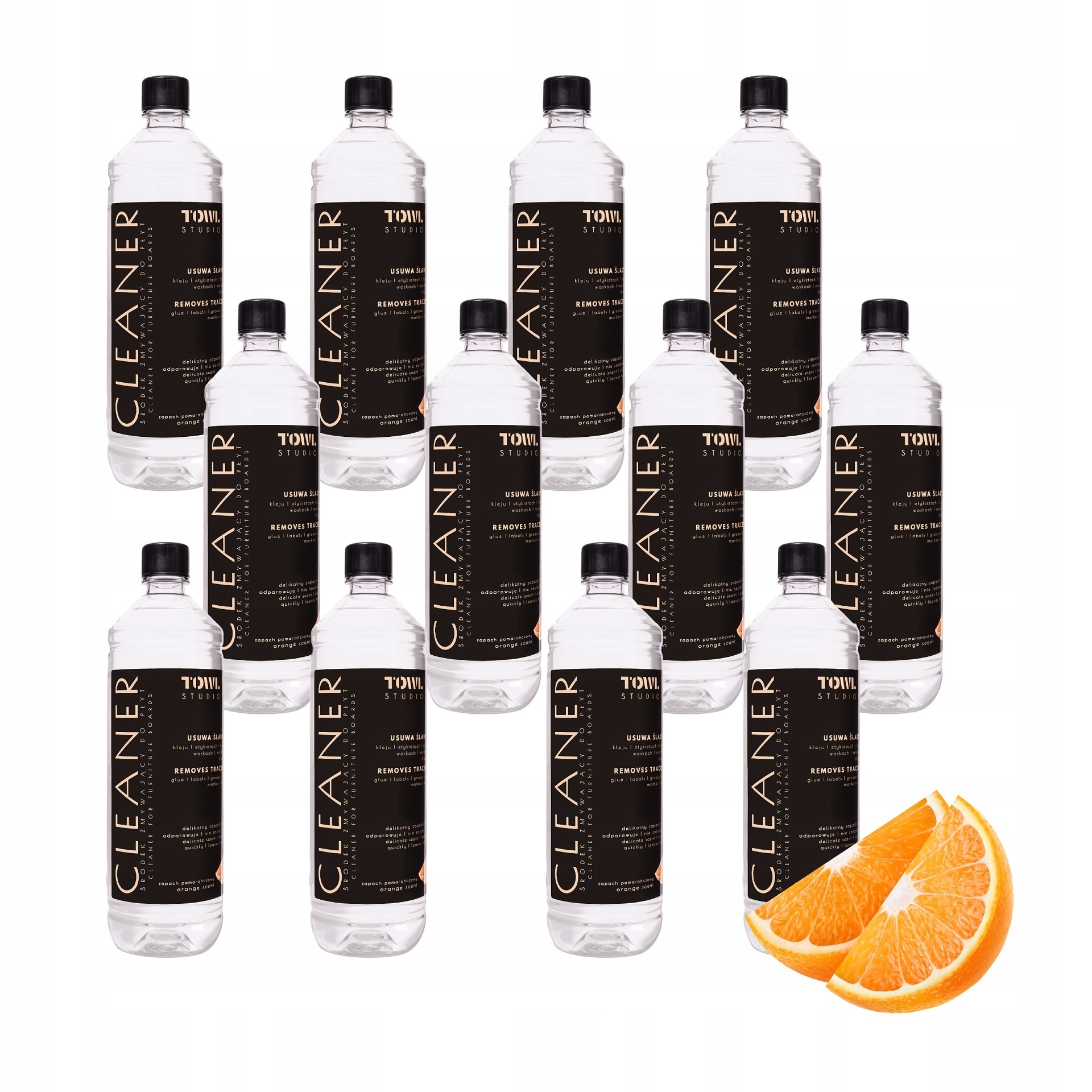 Odstraňovač nábytkových dosiek Towl Studio Cleaner oranžový 1 l Orange 12ks