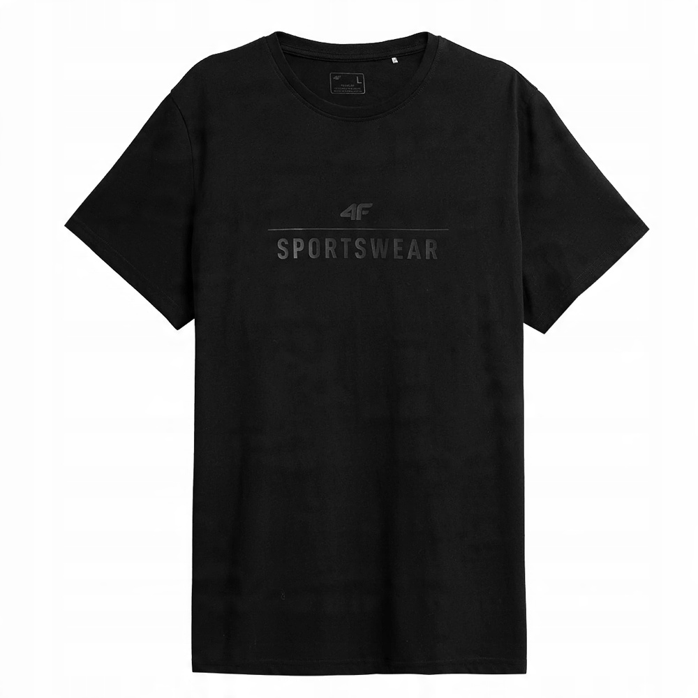 

4F T-shirt Koszulka Męska TSM354 Czarna L