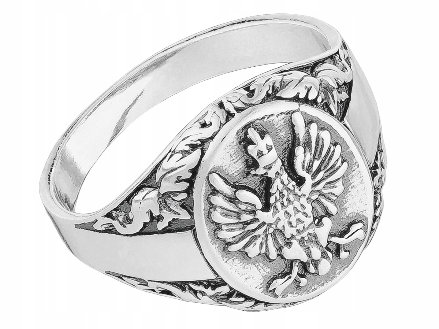 Stříbrný pánský signatář s vlasteneckým orlem Orel v koruně II Rp Znak 24