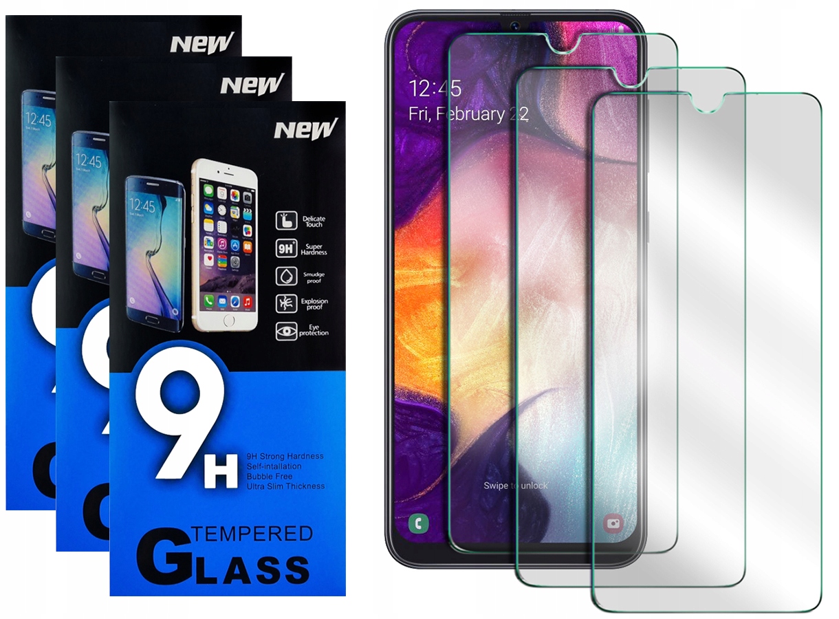 

Szkło Hartowane Szybka Do Samsung A50 30S 3szt