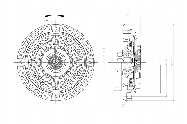 WENTYLATOR CHŁODNICY TYC Numer katalogowy części 802-0060