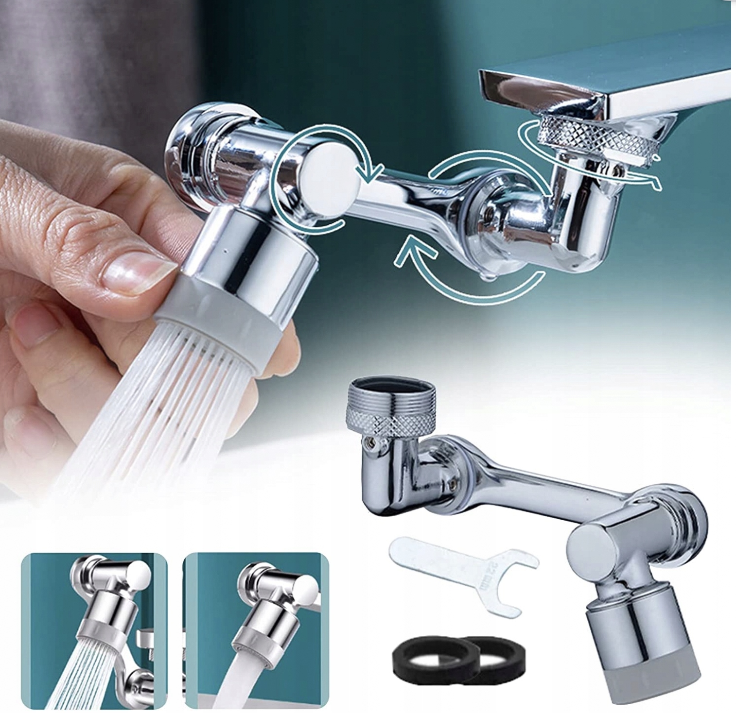 Perlator everything for your house M20x1 chrom Cechy dodatkowe na elastycznym przedłużaczu