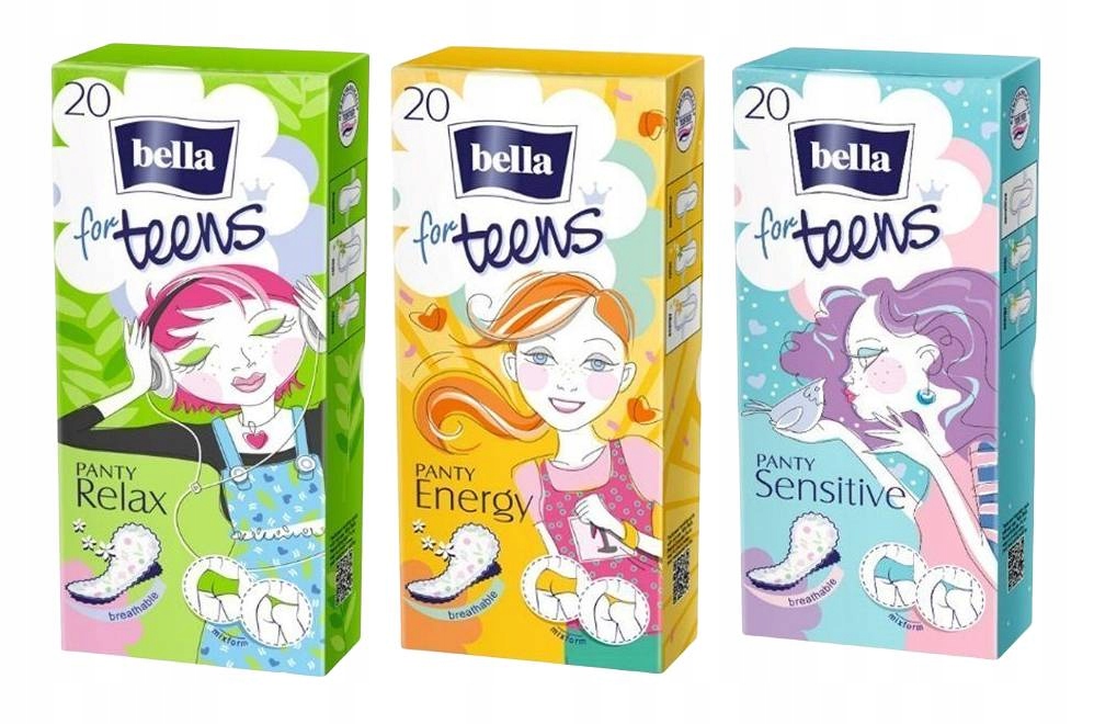 

Pakiet Wkładki Bella for Teens 3x20szt