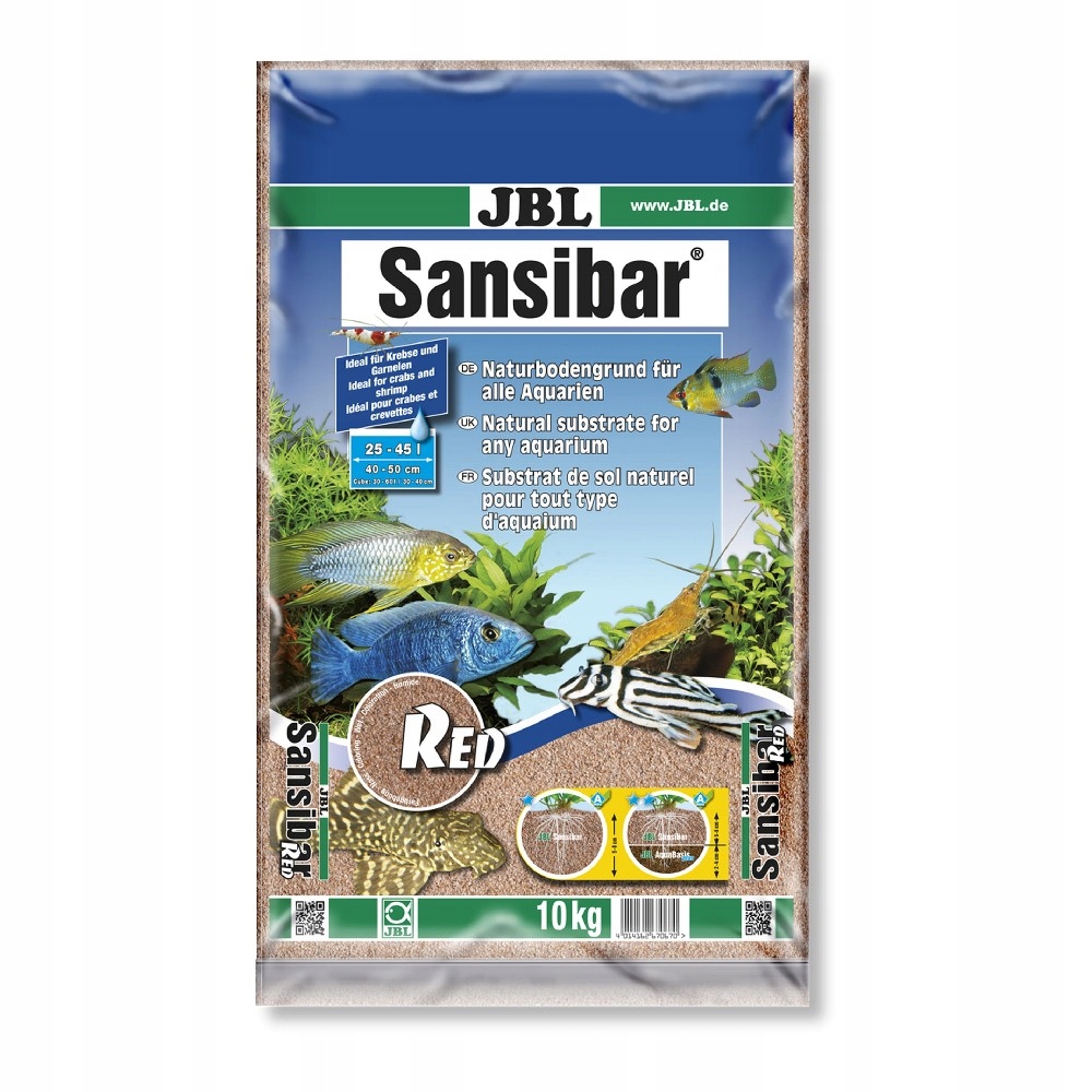 Levně Substrát Písek Do Akvária Červený Stelivo Do Akvária Substrát Ryby