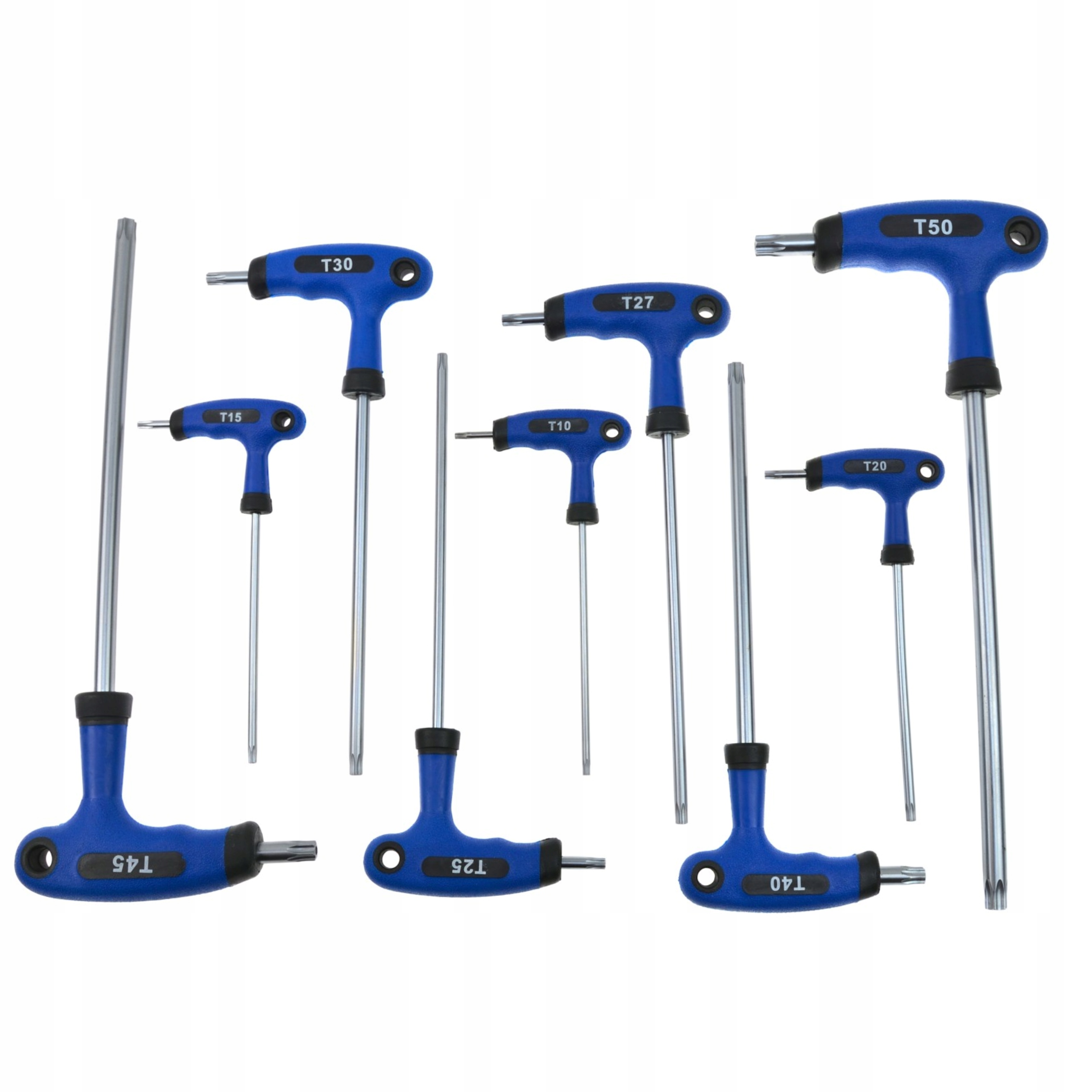 НАБІР ВИКРІДКІВ TORX ТИП T 9 ЕЛЕМЕНТІВ ХРОМОВАНАДІЄВА СТАЛЬ CrV Марка Geko