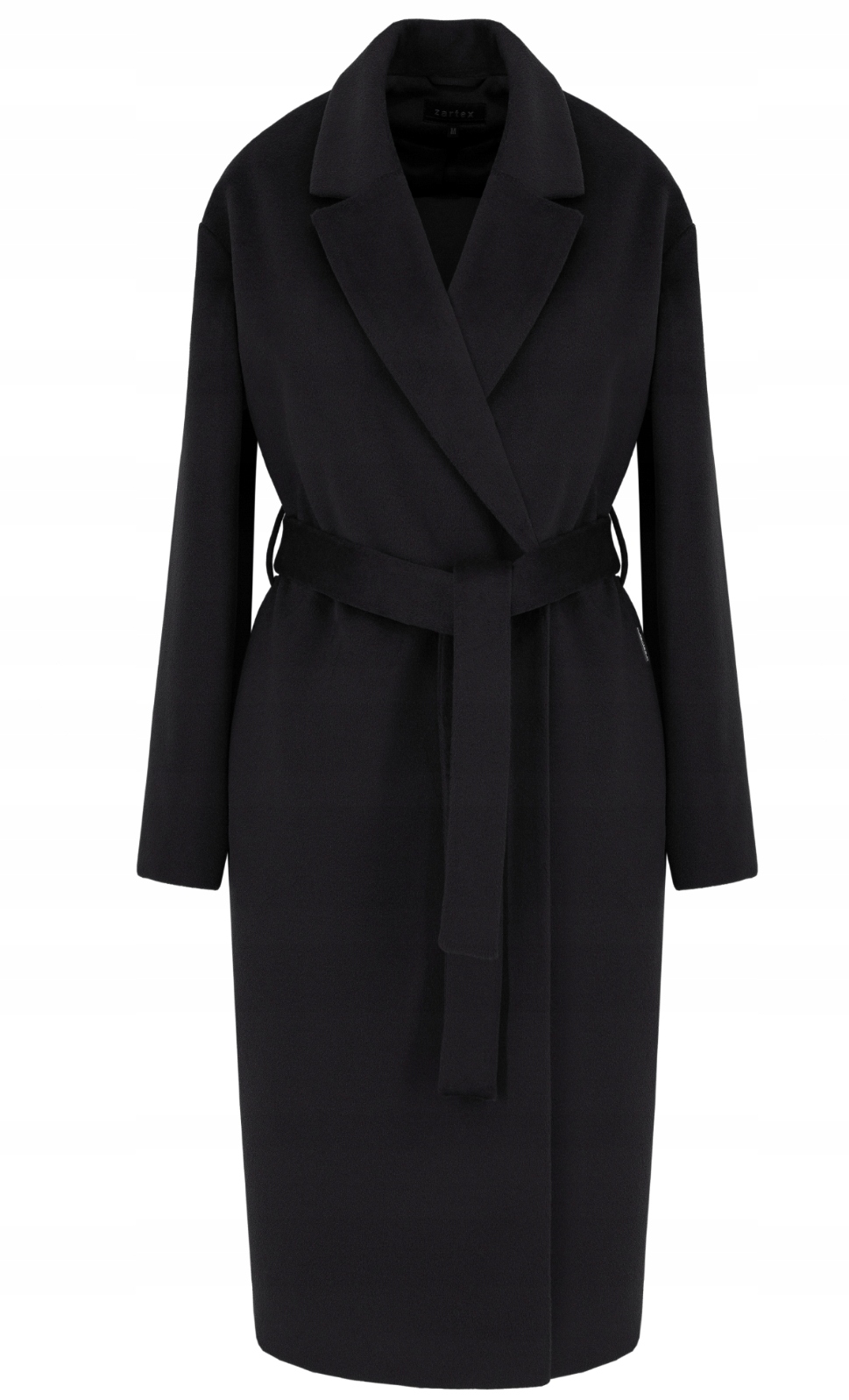 Zartex dámský klasický podzimní a zimní kabát Selena černý AW24 vel. XL