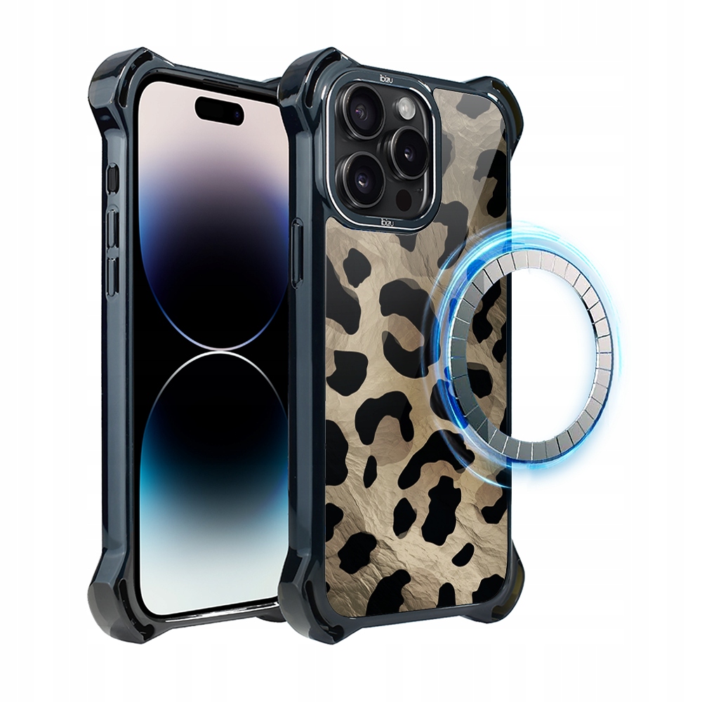 Pouzdro Ibizu DropGuard Ultra s MagSafe pro iPhone 14 Pro, barva Wild Leopard