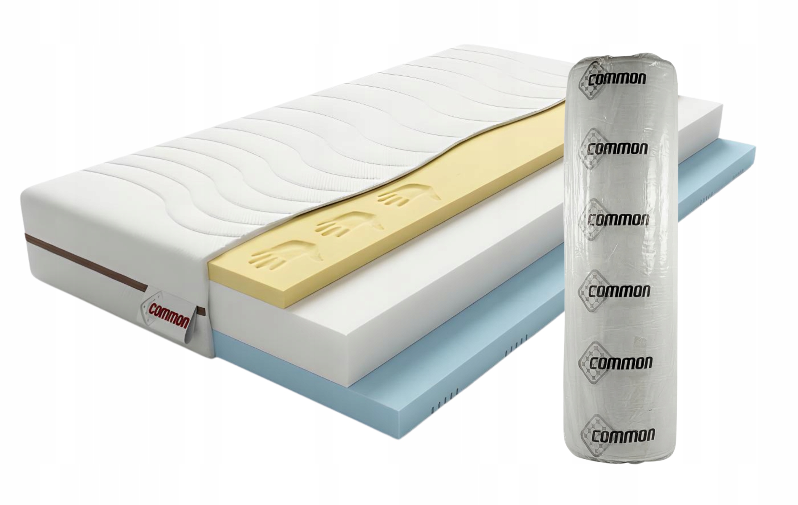 Materac 80x200 Piankowy H3 Acra 16cm Dwustronny 7 Strefowy Ortopedyczny