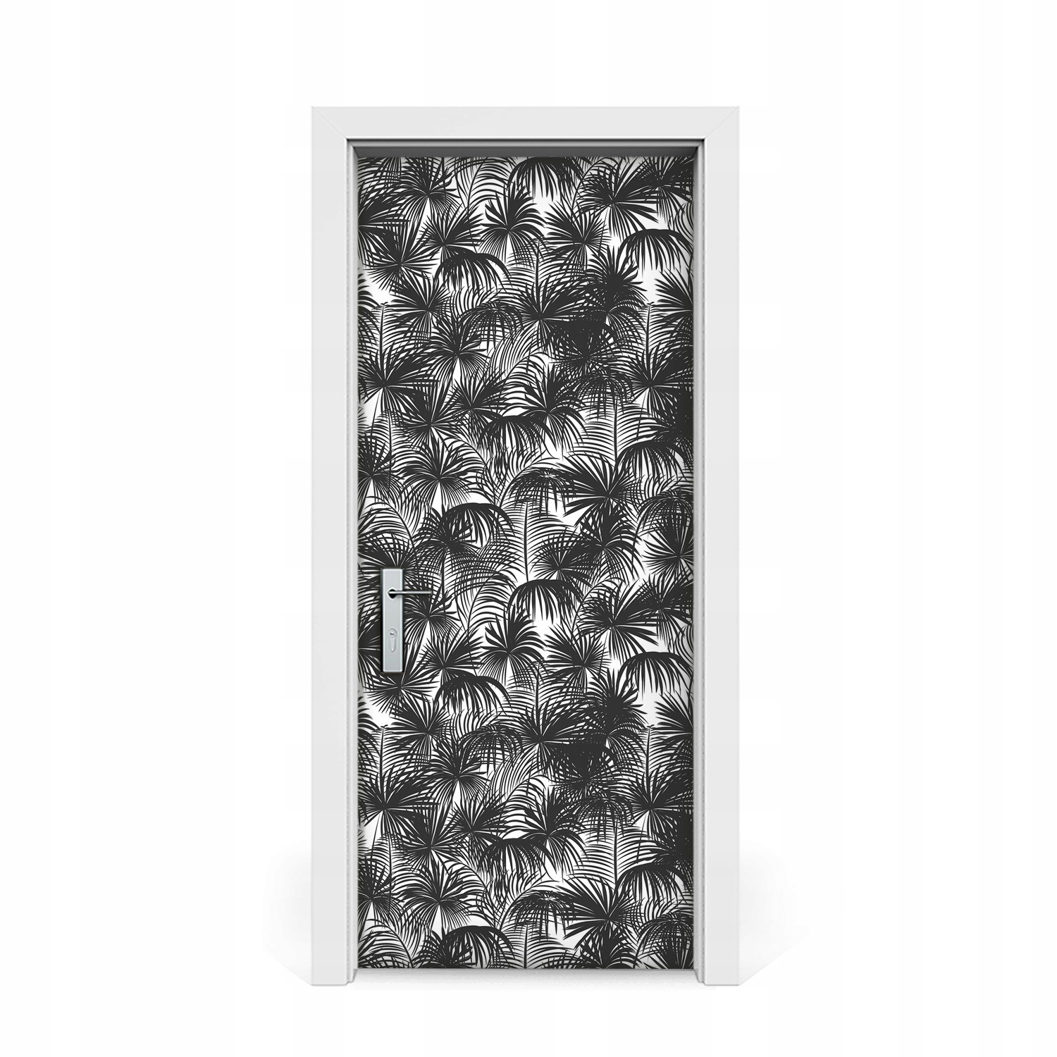 

Samoprzylepna fototapeta drzwi Czarne palmy 85x205