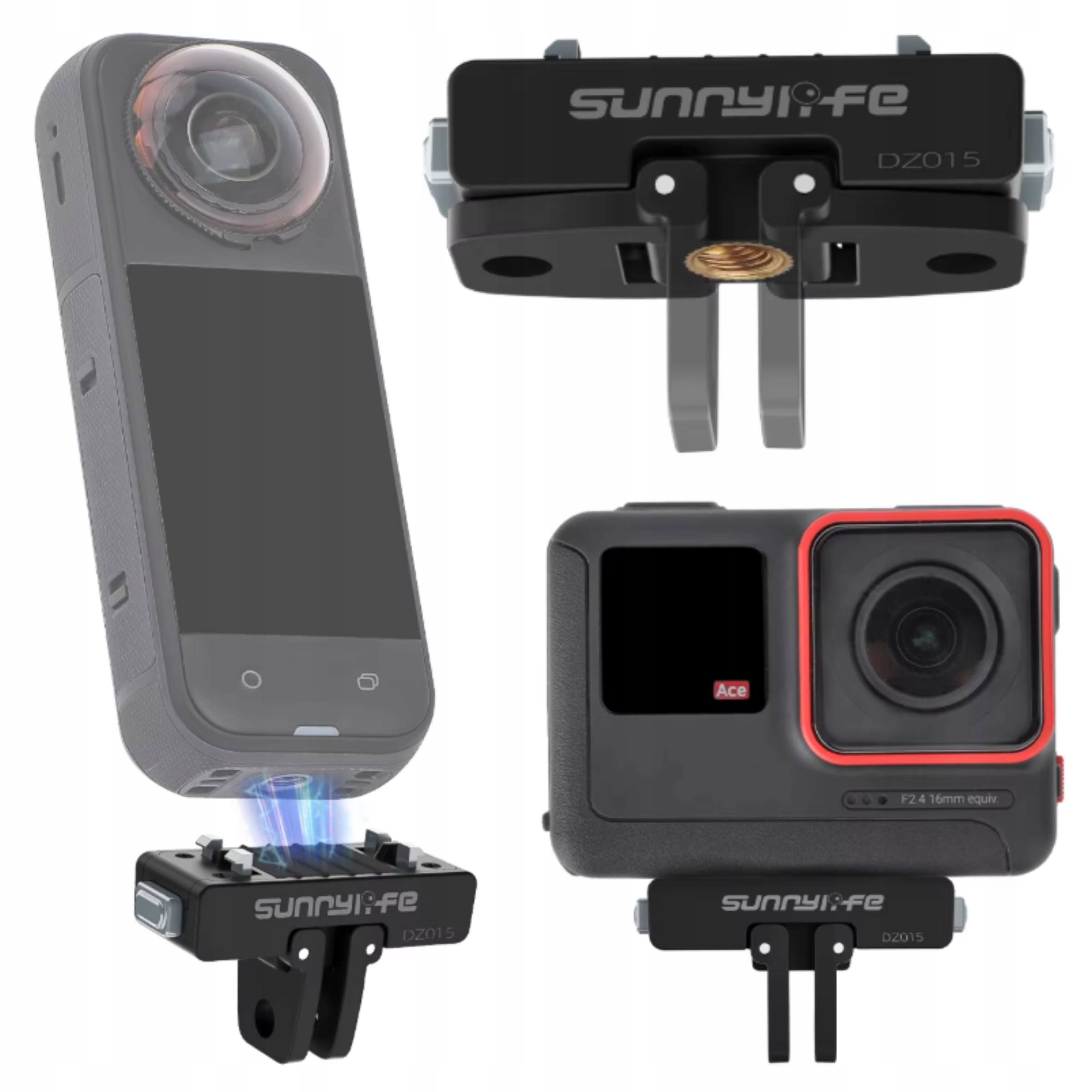 Szybkozłączka Sunnylife Uchwyt Mocowanie Adapter Akcesoria typ GoPro