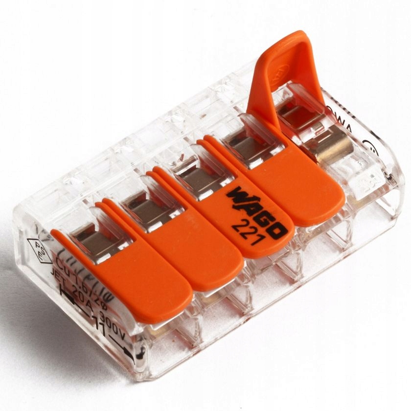 WAGO ZŁĄCZKA INSTALACYJNA COMPACT 5x4 221-415