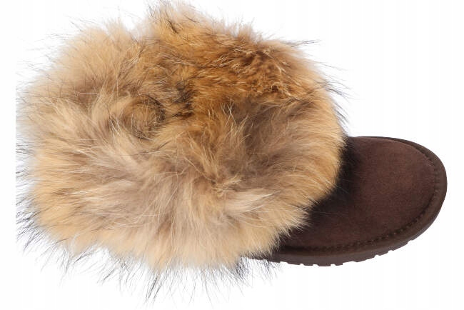 B055 ŚNIEGOWCE EMU BUTY ZIMOWE SKÓRZANE FUTRO C 36 Długość wkładki 23.4 cm