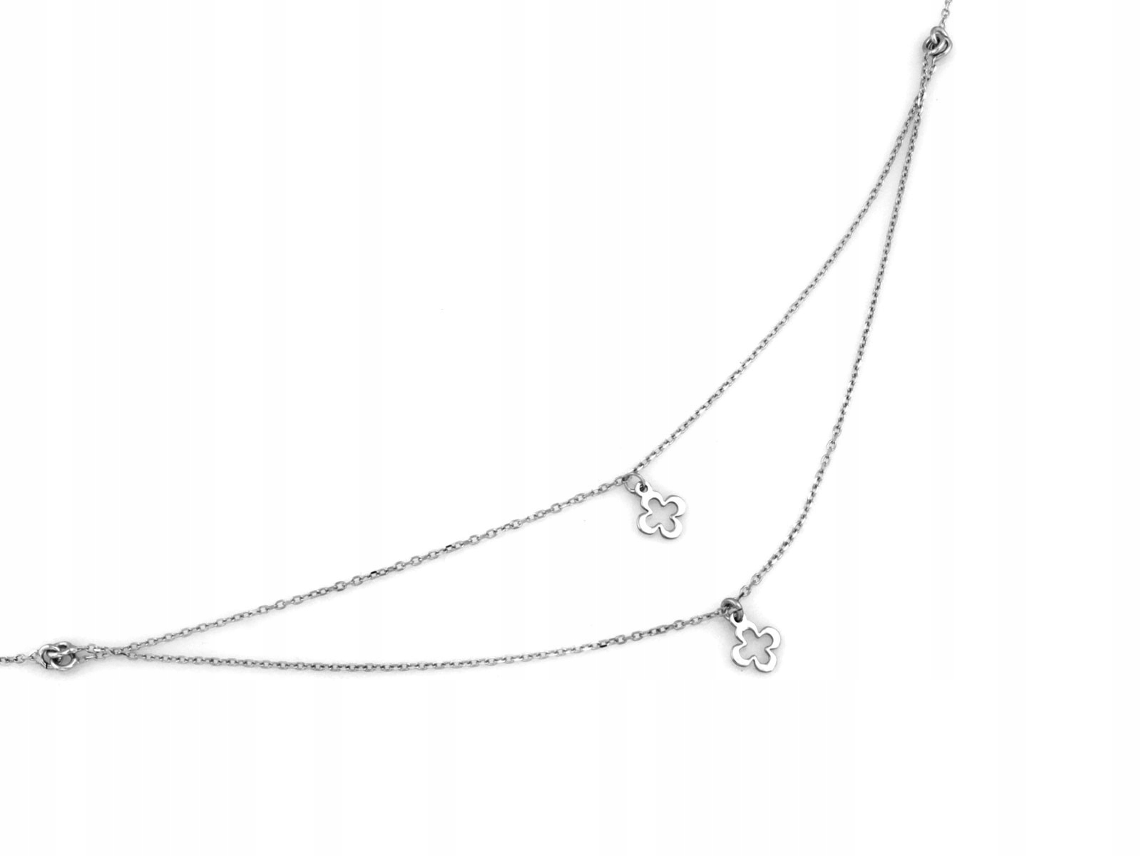 Stříbrný náhrdelník 925, květina pro ni, elegantní