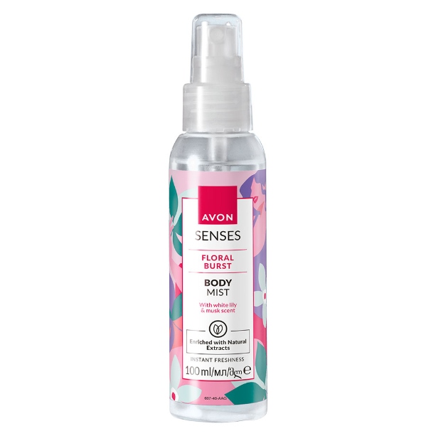 AVON MGIEŁKA DO CIAŁA 100 ML FLORAL BURST BIAŁA LILIA PIŻMO