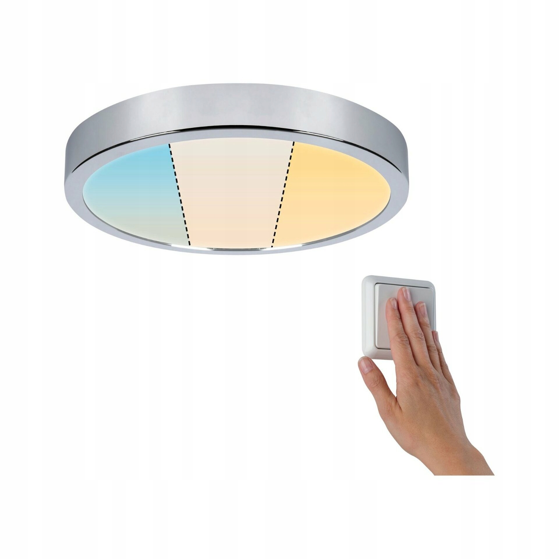 Paulmann Led Panel Aviar 18W IP44 WhiteSwitch chróm kruh 2700-6500K