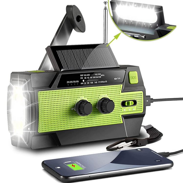 Nouzové Rádio 2 Pro Fm Am síťové bateriové rádio 4000 mAh Usb