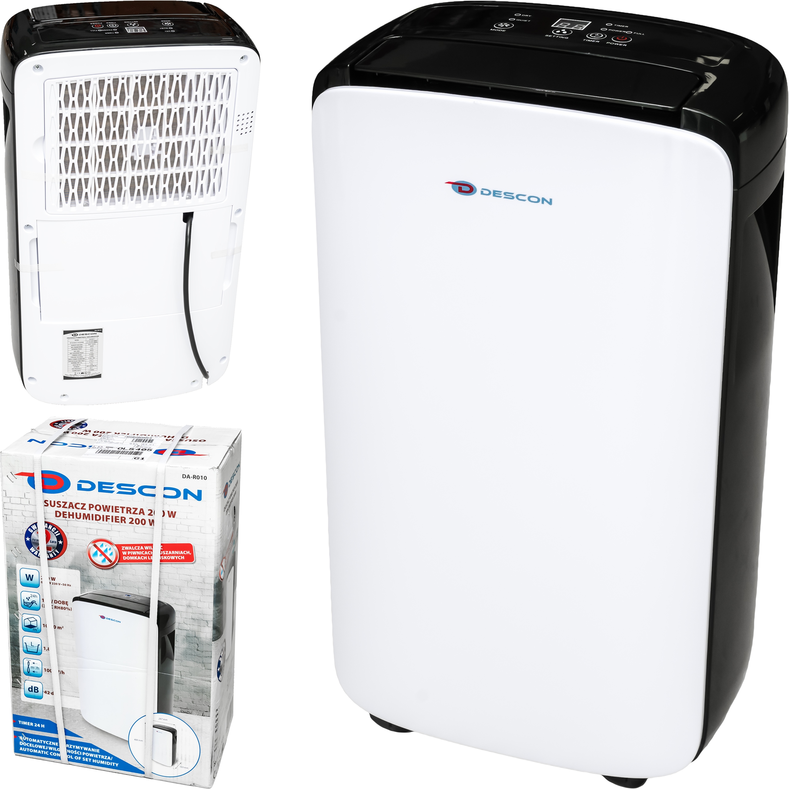 

Osuszacz Powietrza Pochłaniacz Wilgoci 200W 10l