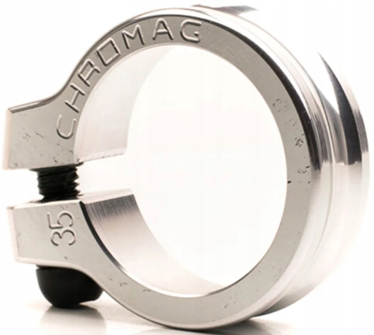 Objímka Podsedlová svorka Chromag Nqr 34,9 mm 35 mm Cnc Silver