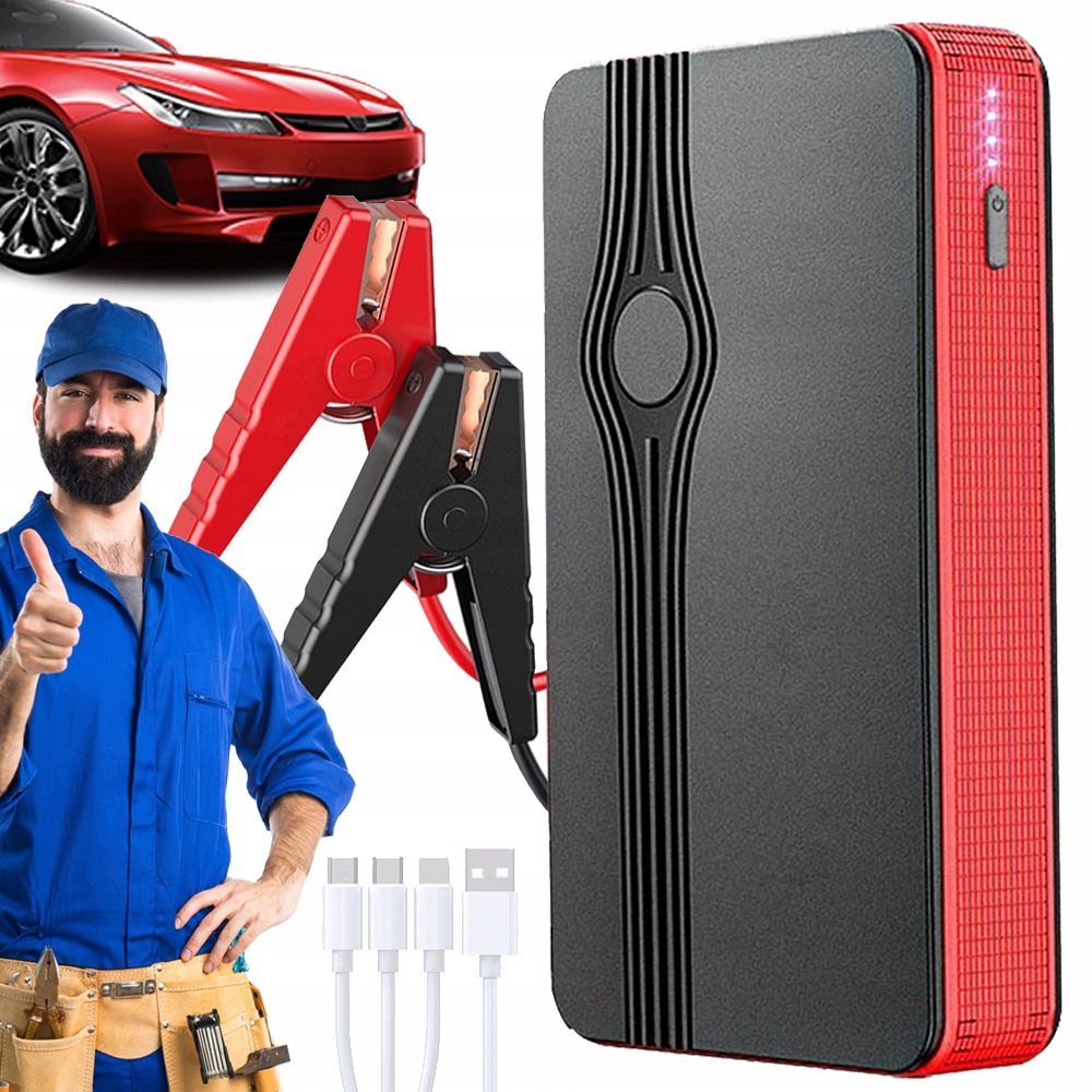 Rozrusznik Jump Starter Booster Powerbank 30000MAH Usb 400A Turystyczny