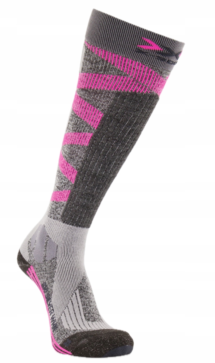 Narciarskie Skarpety X-socks ze Srebrem Ciepłe X-bionic 37-38 Silver SKI4.0