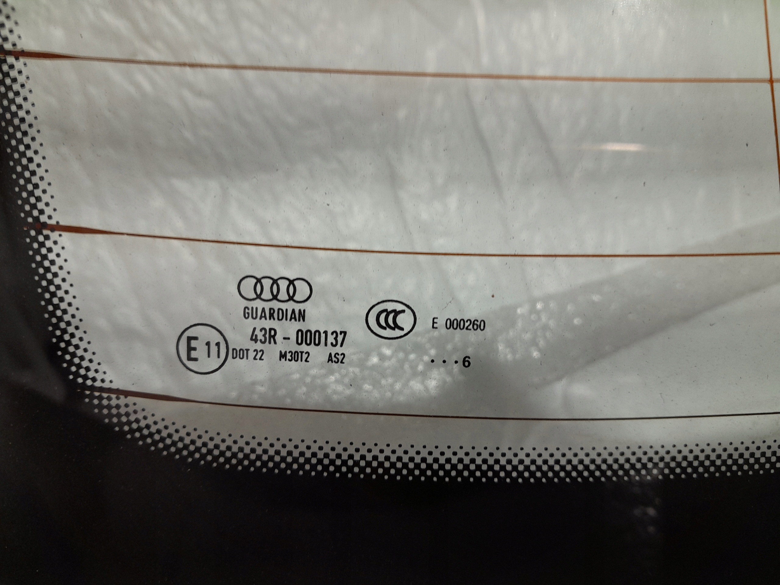 AUDI A4 B9 SEDAN ABLAK far hátso 2016R 8W5845501