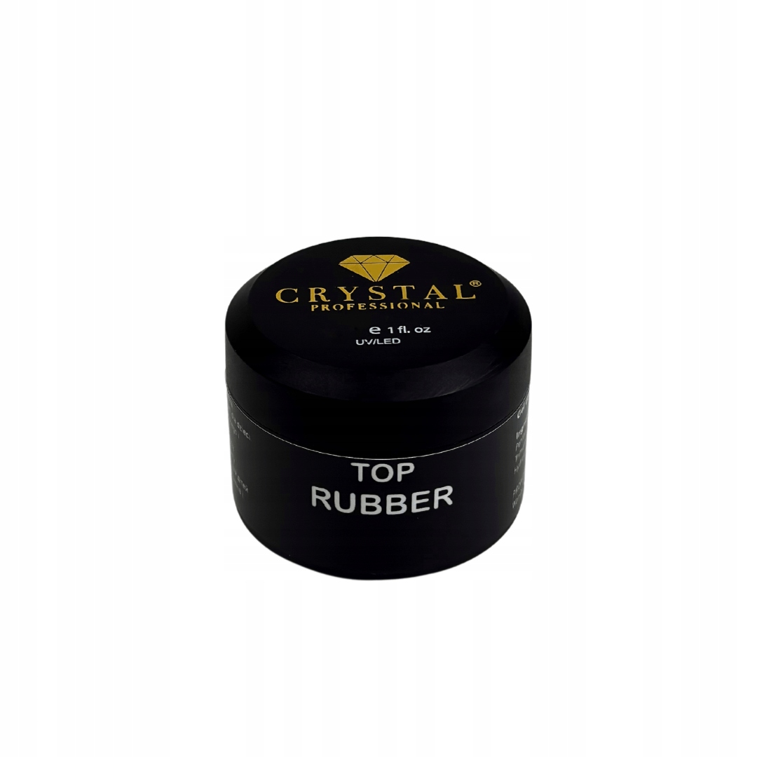Top Rubber No Wipe (uv filtry) 30 ml Crystal Professional Hybridní top