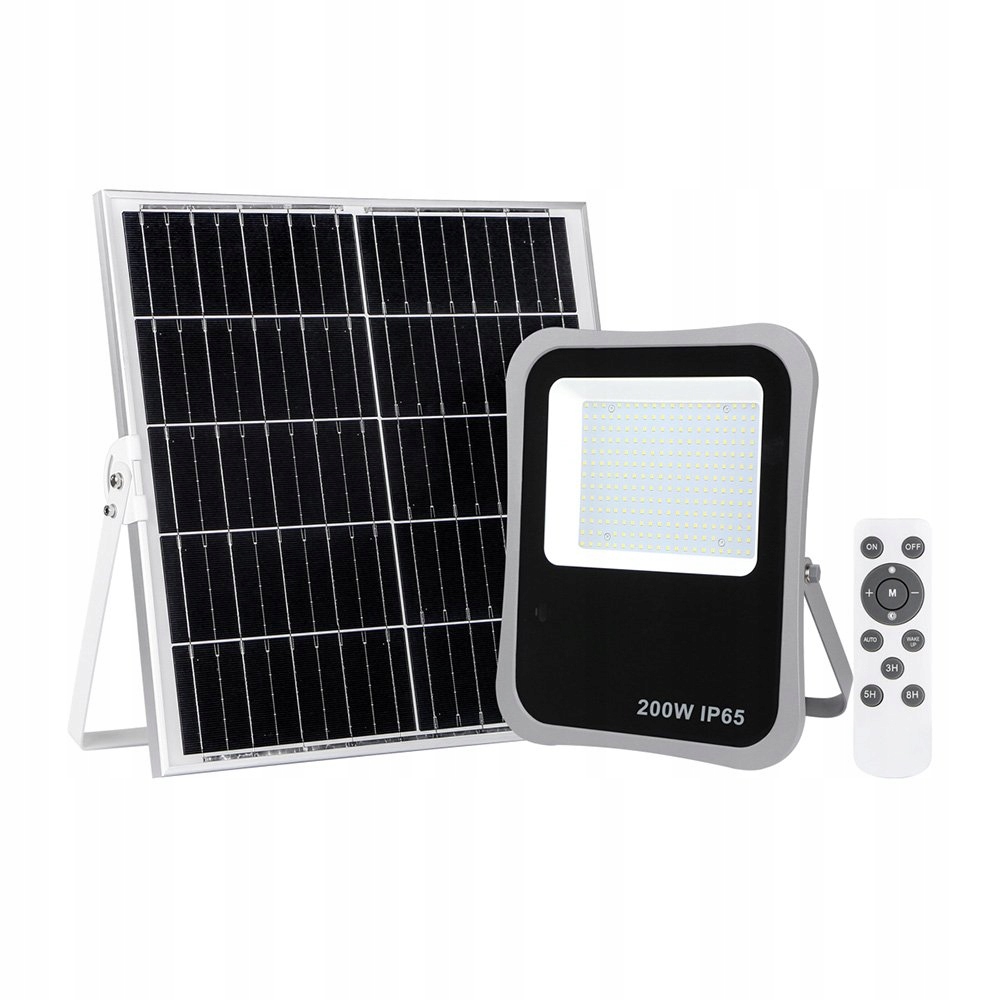 Silný solárny Led reflektor 200 W Italux Bares so snímačom