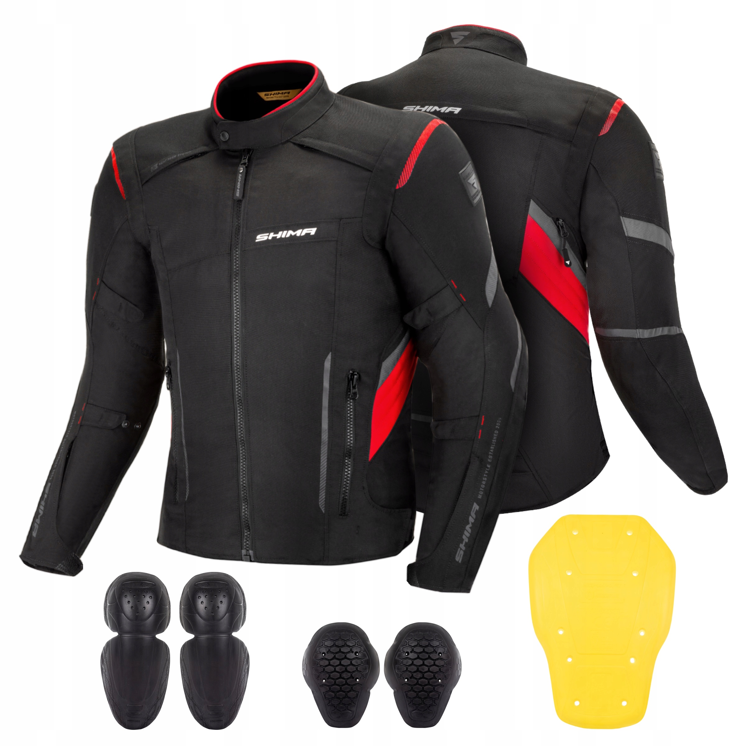 

Shima Rush Red Black Kurtka motocyklowa Gratisy