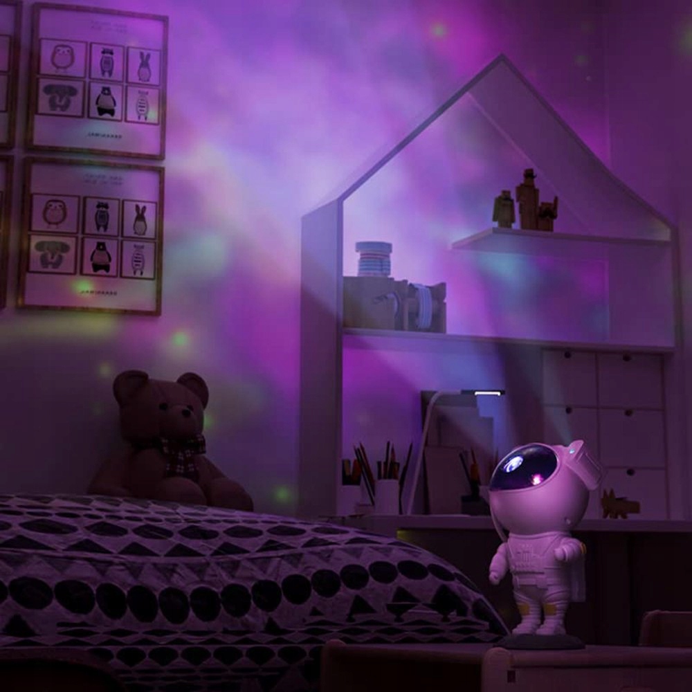 PROJEKTOR GWIAZD NIEBA LED LAMPKA NOCNA ASTRONAUTA KOSMONAUTA DLA DZIECI Bohater Inny