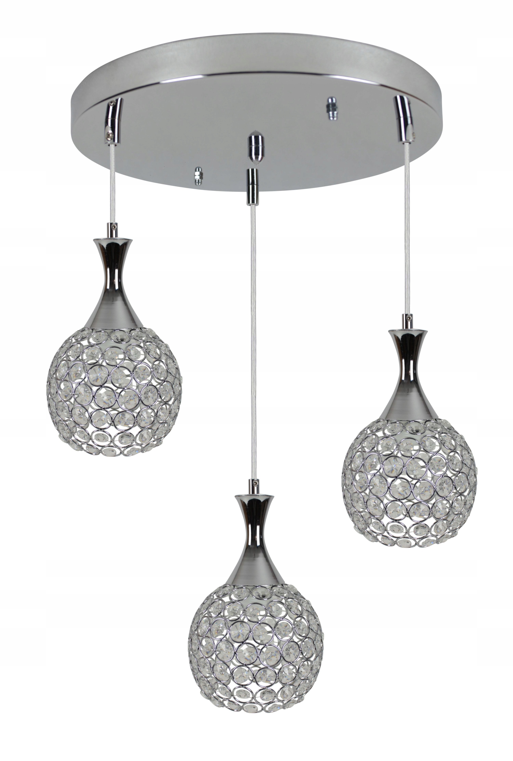 

Lampa Wisząca Żyrandol Kryształowa Plafon Led