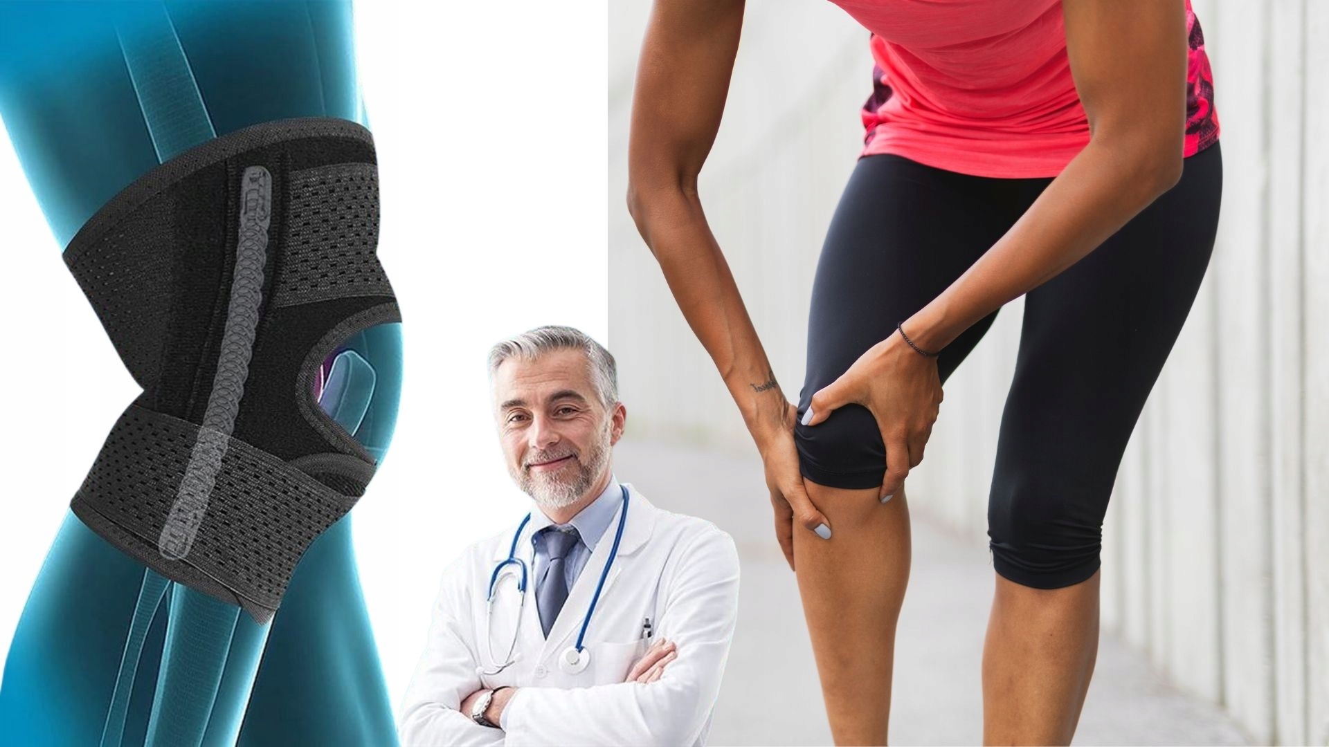 STABILIZATOR OPASKA KOLANA Z SZYNAMI BOCZNYMI ELASTYCZNY DOBZE STABILIZUJE Rozmiar L