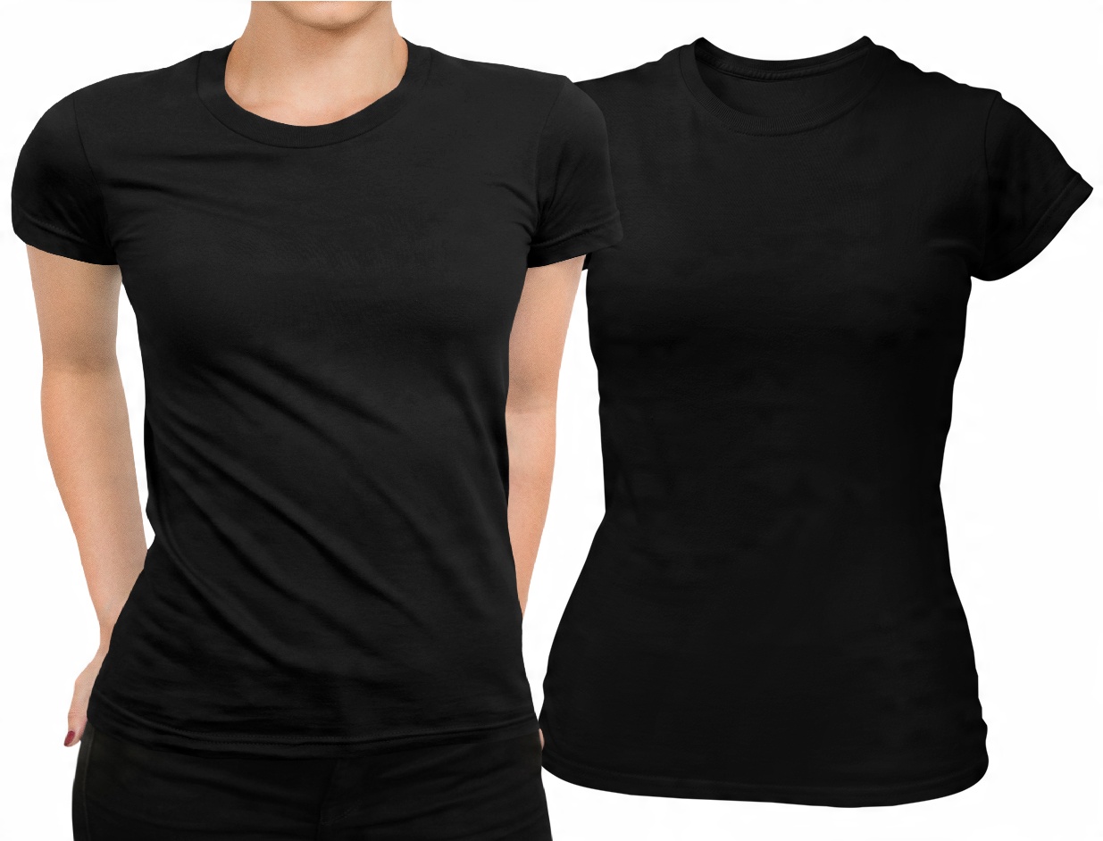 

T-shirt koszulka damska Bawełna 100% Czarna XL
