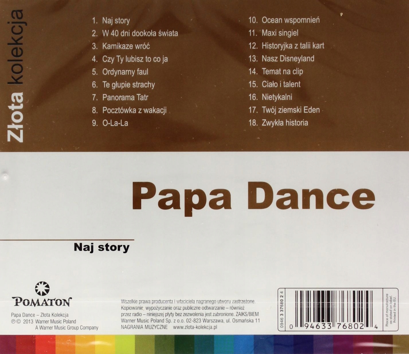 PAPA DANCE: ZŁOTA KOLEKCJA (CD) Stan opakowania oryginalne