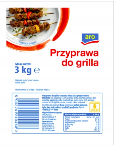 Levně aro Grilovací koření 3 kg