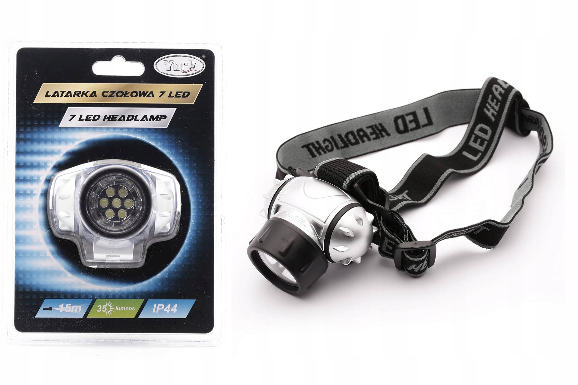 UNIWERSALNA LATARKA CZOŁOWA YORK 07 LED Kod producenta 78935