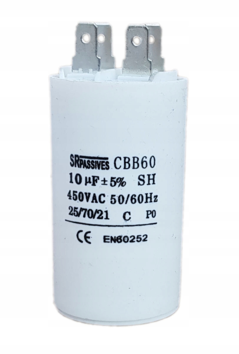 

Kondensator silnika CBB60 10uF 450V SRPassives