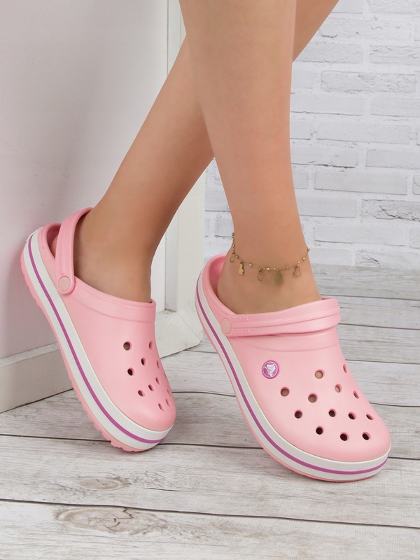 KLAPKI DAMSKIE CROCS CROCBAND CHODAKI KROKSY RÓŻOWE PINK LEKKIE R. 38-39 Marka Crocs
