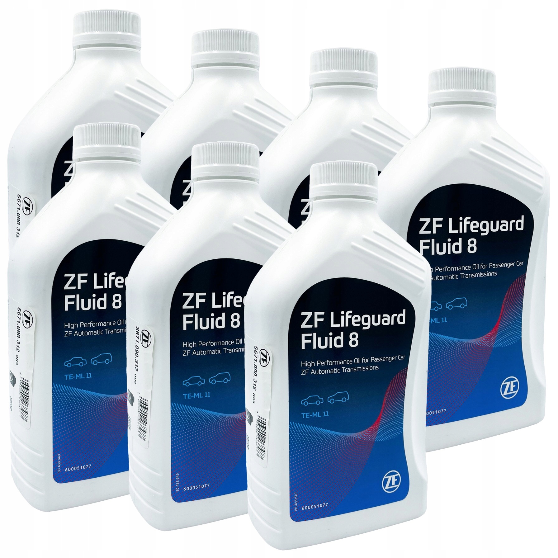 7 x Olej Zf 8HP Lifeguard Fluid 8 1L Originálny pre automatické prevodovky