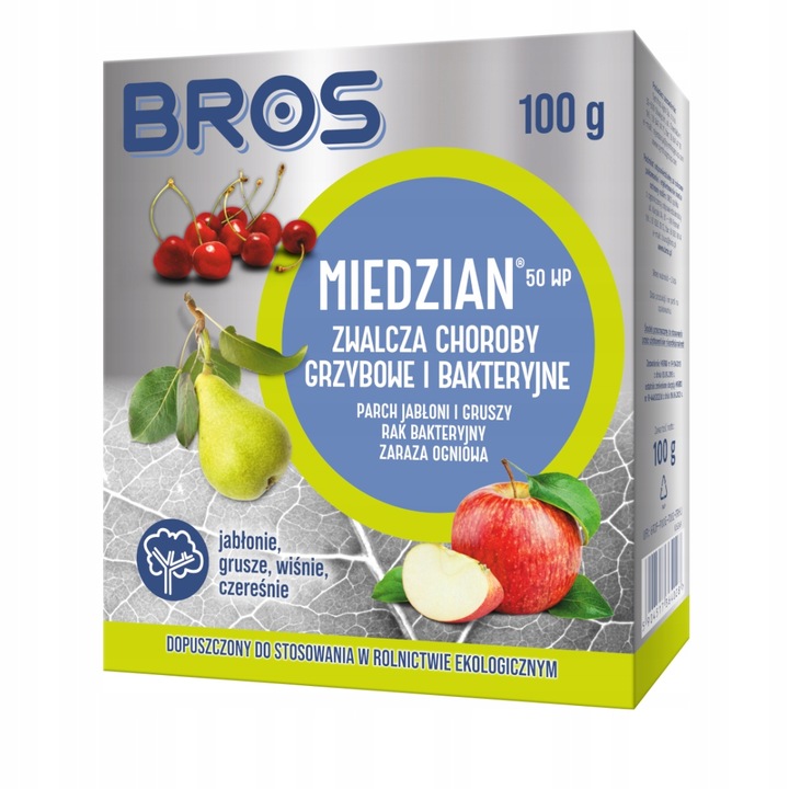 Koncentrat Na Mszyce Bros Naturalnie 50ml+Środek Grzybobójczy Miedzian 50WP Producent Bros