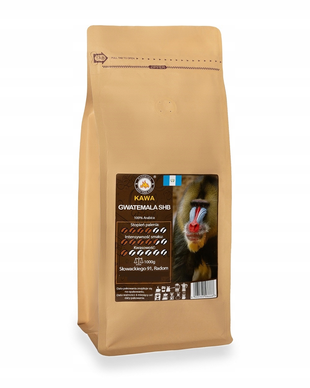 Káva Guatemala Huehuetenango 1000 g Arabica 100%