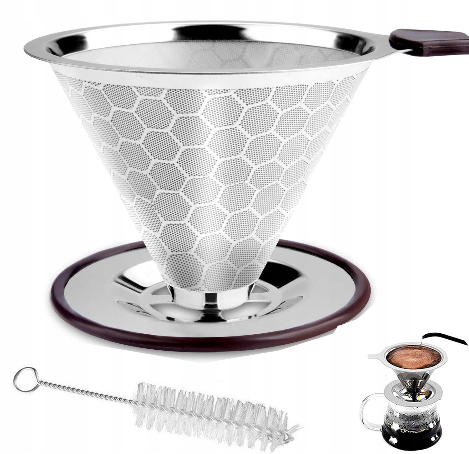 Dripper ZAPARZACZ DO KAWY DRIP PRZELEWOWY FILTR (16494) • Cena, Opinie