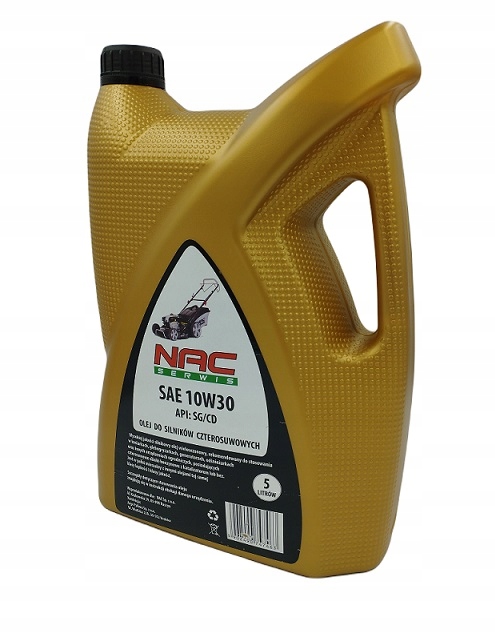 OLEJ DO KOSIARKI AGREGATU TRAKTORKA SILNIKI CZTEROSUWOWE SAE 10W30 5L NAC Stan opakowania oryginalne