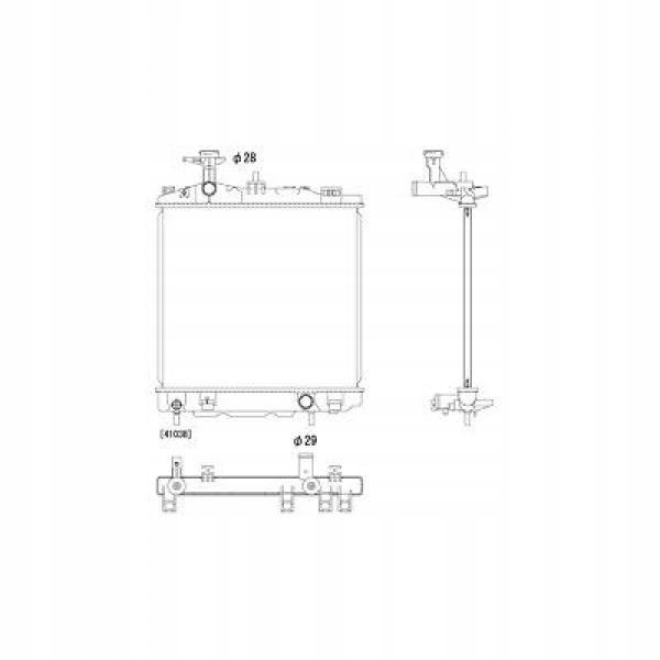 Chłodnica Mitsubishi Space Star 05.12- 1,0 /1,2
