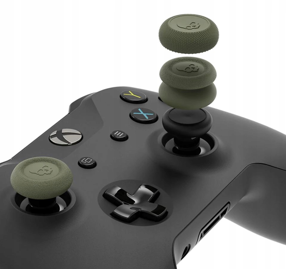 Gumičky Gripy Skull&co 6-PACK Pro Xbox One Series X S Zelené 6x