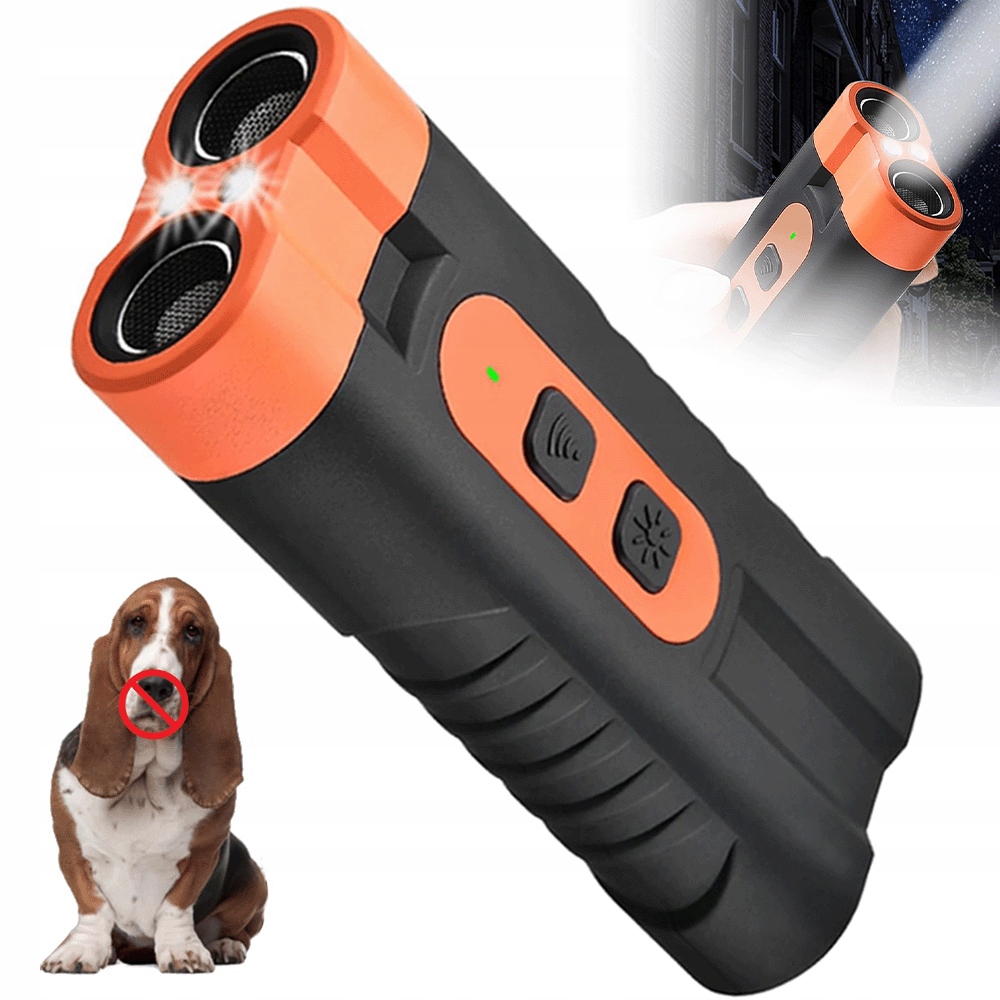 Levně Ultrazvukový Odpuzovač Psů Elektrická Led Lampa Pro Výcvik Psů
