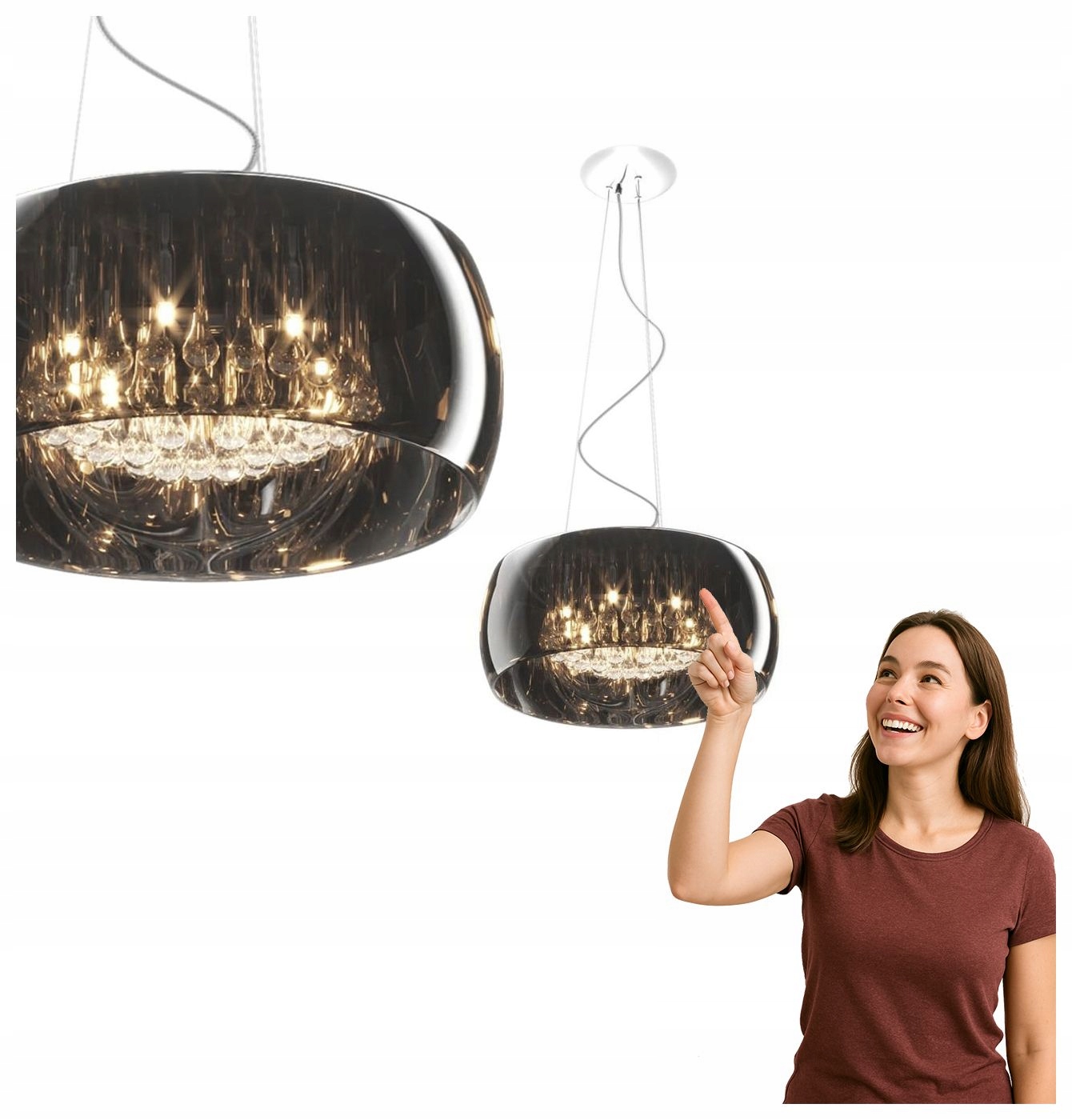 Závesná lampa Crystal P0076-06X-F4FZ Zuma Line