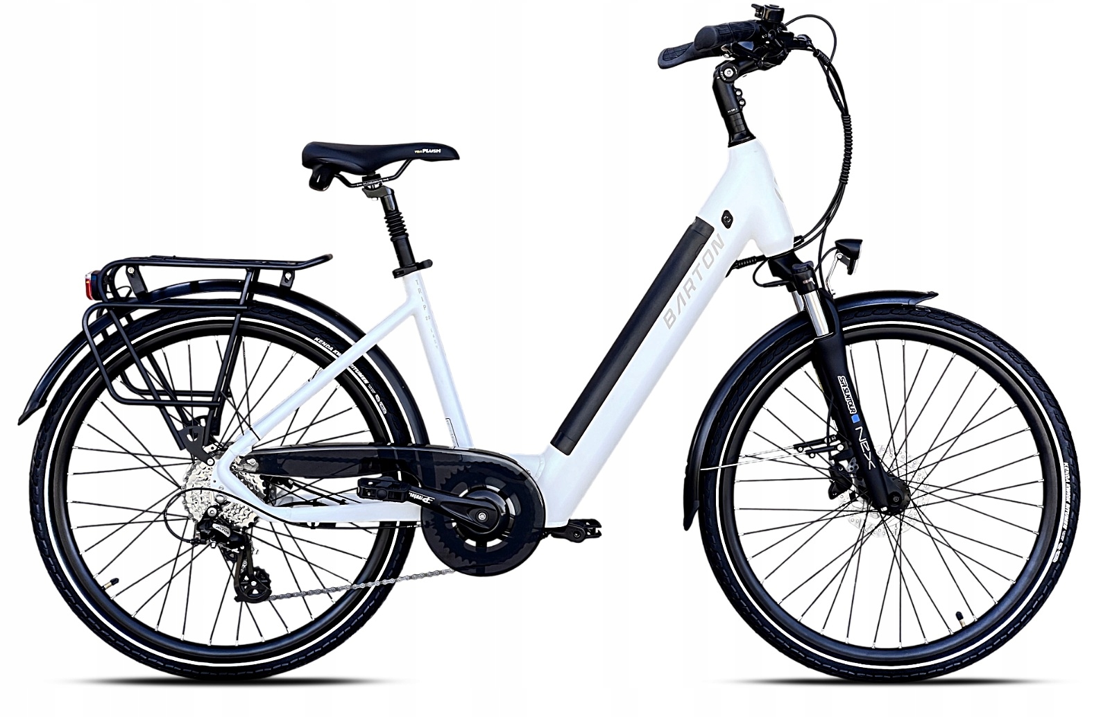 Rower Elektryczny Barton Tip 2.0 Easy 2025 Biały 504Wh Do 100KM