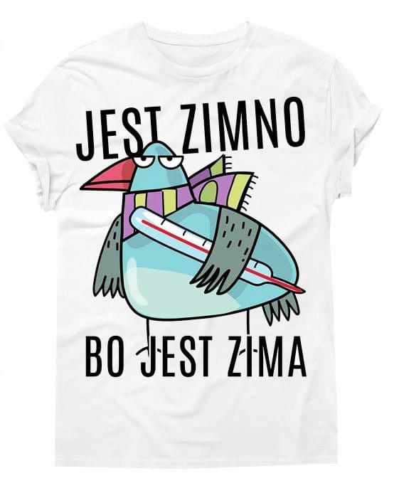 

T-shirt koszulka śmieszny nadruk roz XL